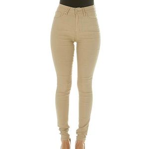 Khaki skinny pants